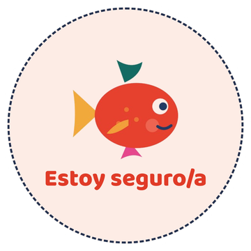 Sticker pez: Estoy seguro/a