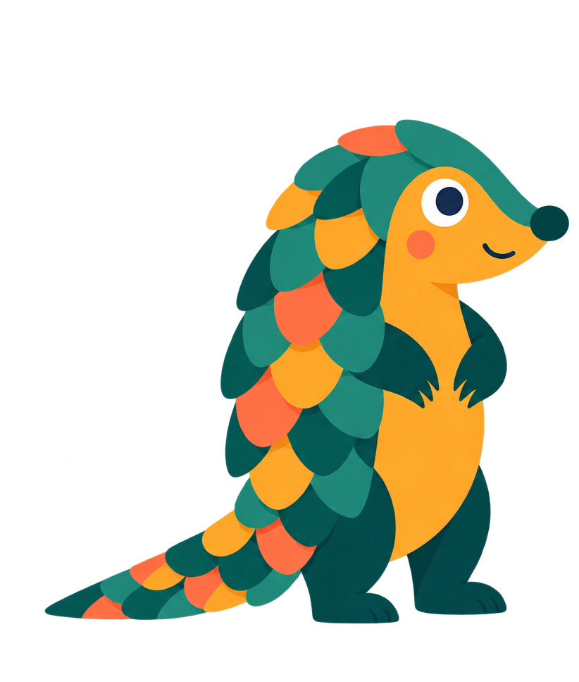 Pangolín, mascota del programa Yo Cuento